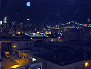 New York City skyline at night